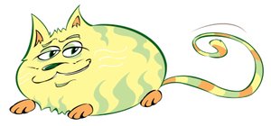 Curvy Cat - karikatur