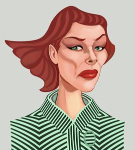 Katharine Hepburn, 2021 (digital) af Neale Osborne