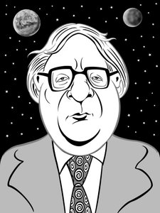 Ray Bradbury, 2019 (digital) af Neale Osborne