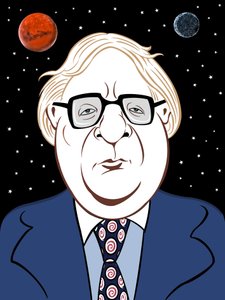 Ray Bradbury, 2019 (digital) af Neale Osborne