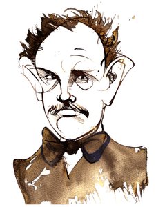 Richard Strauss, tysk komponist og dirigent (1864-1949); karikatur af Neale Osborne