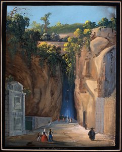 Hule i Pozzuoli (gouache) af Neapolitan School