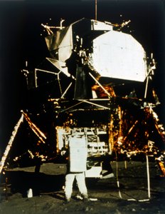 Buzz Aldrin af Lunar Module på Månens overflade, Apollo II-mission, juli 1969. af Neil Armstrong