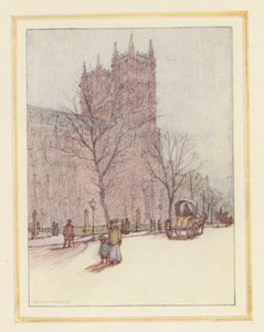 Westminster Abbey (farvelitografi)
