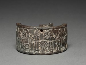 Banket Pyxis, 800-750 f.Kr. (steatit) af Neo-Hittite