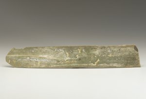 Høstkniv (hu), Qijia-kultur, ca. 2500-2000 f.Kr. (jade) af Neolithic Period Chinese School