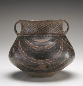 Urn, Gansu-provinsen, ca. 2000 f.Kr. (keramik)