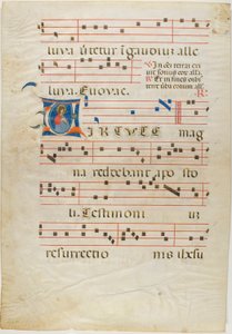 Martyrhelgen i et historisk initial "V" fra et antifonarium
