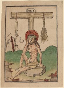 Kristus som sorgens mand af Netherlandish 15th Century