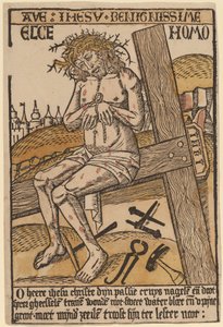 Kristus som sorgens mand af Netherlandish 15th Century