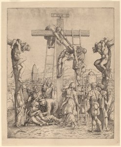 Nedstigningen fra korset af Netherlandish 16th Century after Andrea Mantegna