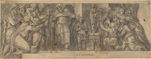 Scene fra oldtidens historie af Netherlandish 16th Century after Polidoro da Caravaggio