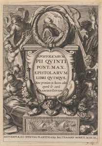 Titelblad for Apostolicarvm PII Qvinti Pont. Max... af Netherlandish 17th Century after Sir Peter Paul Rubens