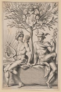 Titelside for Philomathi Musae Juveniles af Netherlandish 17th Century after Sir Peter Paul Rubens