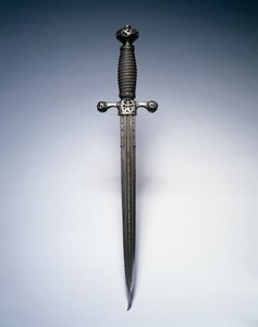 Dolk, ca. 1620-50 (stål med wiregreb) af Netherlandish School