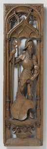 Panel fra en orgelkasse, ca. 1510-20