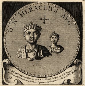 Portræt af den byzantinske kejser Konstantin II og Fausta. af Netherlandish School