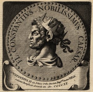 Portræt af den romerske kejser Constantius II. af Netherlandish School