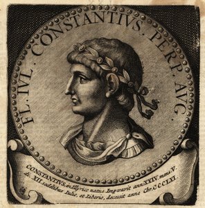 Portræt af den romerske kejser Constantius II. af Netherlandish School