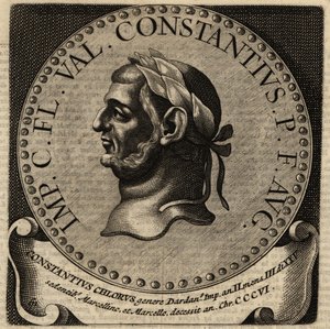 Portræt af den romerske kejser Constantius I. af Netherlandish School