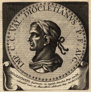 Portræt af den romerske kejser Diocletian. af Netherlandish School