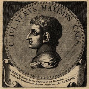 Portræt af den romerske kejser Gaius Julius Verus Maximus af Netherlandish School