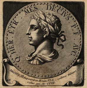 Portræt af den romerske kejser Herennius Etrusker. af Netherlandish School