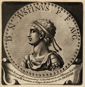 Portræt af den romerske kejser Justin II. af Netherlandish School