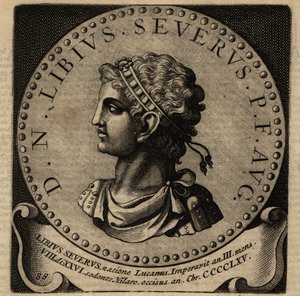 Portræt af den romerske kejser Libius Severus. af Netherlandish School