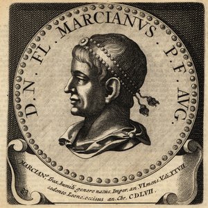 Portræt af den romerske kejser Marcian. af Netherlandish School
