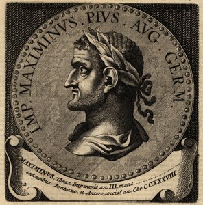 Portræt af den romerske kejser Maximinus Thrax. af Netherlandish School
