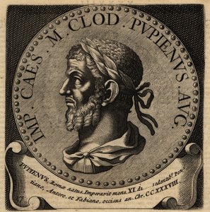 Portræt af den romerske kejser Pupienus. af Netherlandish School