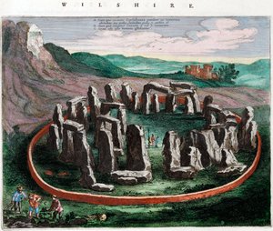 Udsigt over Stonehenge af Netherlandish School