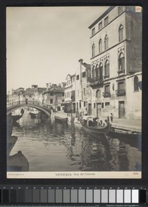 Ydersiden af ​​Tintorettos hus i Venedig Venedig - Casa del Tintoretto (titel på objektet)