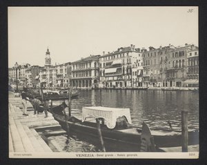 Udsigt over Canal Grande i Venedig Venedig - Canal Grande - Veduta generale (titel på objekt) af Neue Photographische Gesellschaft