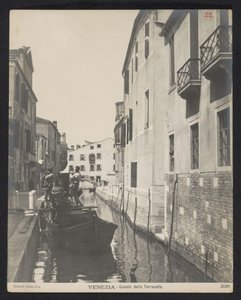 Udsigt over Canale delle Torreselle i Venedig Venedig - Canale delle Torreselle (titel på objektet)