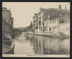 Udsigt over Fondamenta Rossa i Venedig Venedig - Canale e fondamenta rossa (titel på objektet)