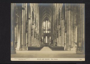 Interiør af Kölner Domkirke Köln am Rhein. Dom, Inneres (titel på objekt)