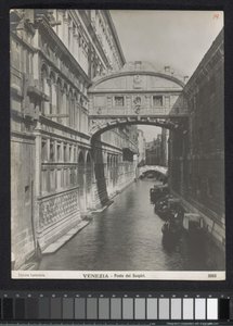 Sukkenes bro i Venedig Venedig - Sukkenes Bro (titel på objektet) af Neue Photographische Gesellschaft