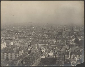 Panorama over Paris - Udsigt taget fra nord for Pantheon