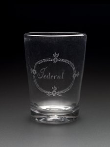 Tumler, ca. 1788-1795 (ikke-bly glas) af New Bremen Glass Manufactory