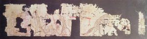 Satirisk papyrus, der viser en mus, der betjenes af katte (papyrus)
