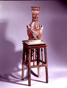 Vase på en skammel af New Kingdom Egyptian