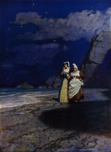 Illustration til Westward Ho! af Charles Kingsley (farve litho)