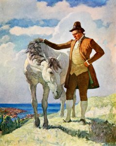 Hest og ejer af Newell Convers Wyeth