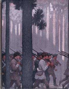 Indvendigt omslagsdesign, 1928 af Newell Convers Wyeth
