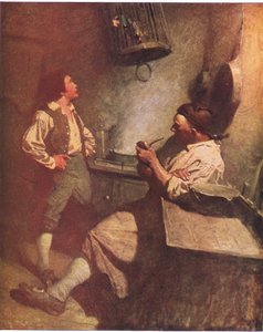 Long John Silver og Hawkins: For mig var han venlig og altid glad for at se mig i kabyssen af Newell Convers Wyeth