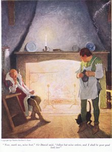 Marker mig nu min vært Sir Donald sagde, følg men mine ordrer, og jeg skal være din gode Herre nogensinde, 1916 af Newell Convers Wyeth