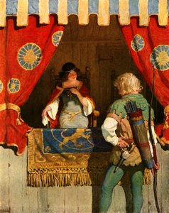Robin møder Maid Marian af Newell Convers Wyeth