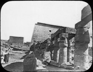 Store Tempel, Luxor, Egypten, c1890